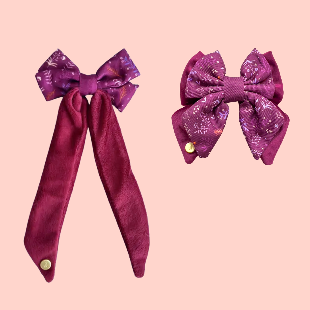 SET Vlinder Strik Hond + Haarclip Strik Voor Jou - Wyld Cub