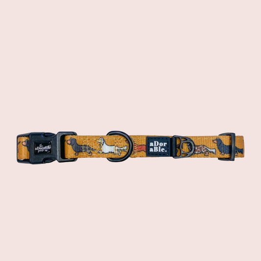 Dashing Dachshunds Halsband - The aDoraBle Pooch Company