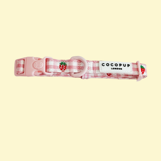 Halsband Strawberry Picnic Pup - Cocopup London