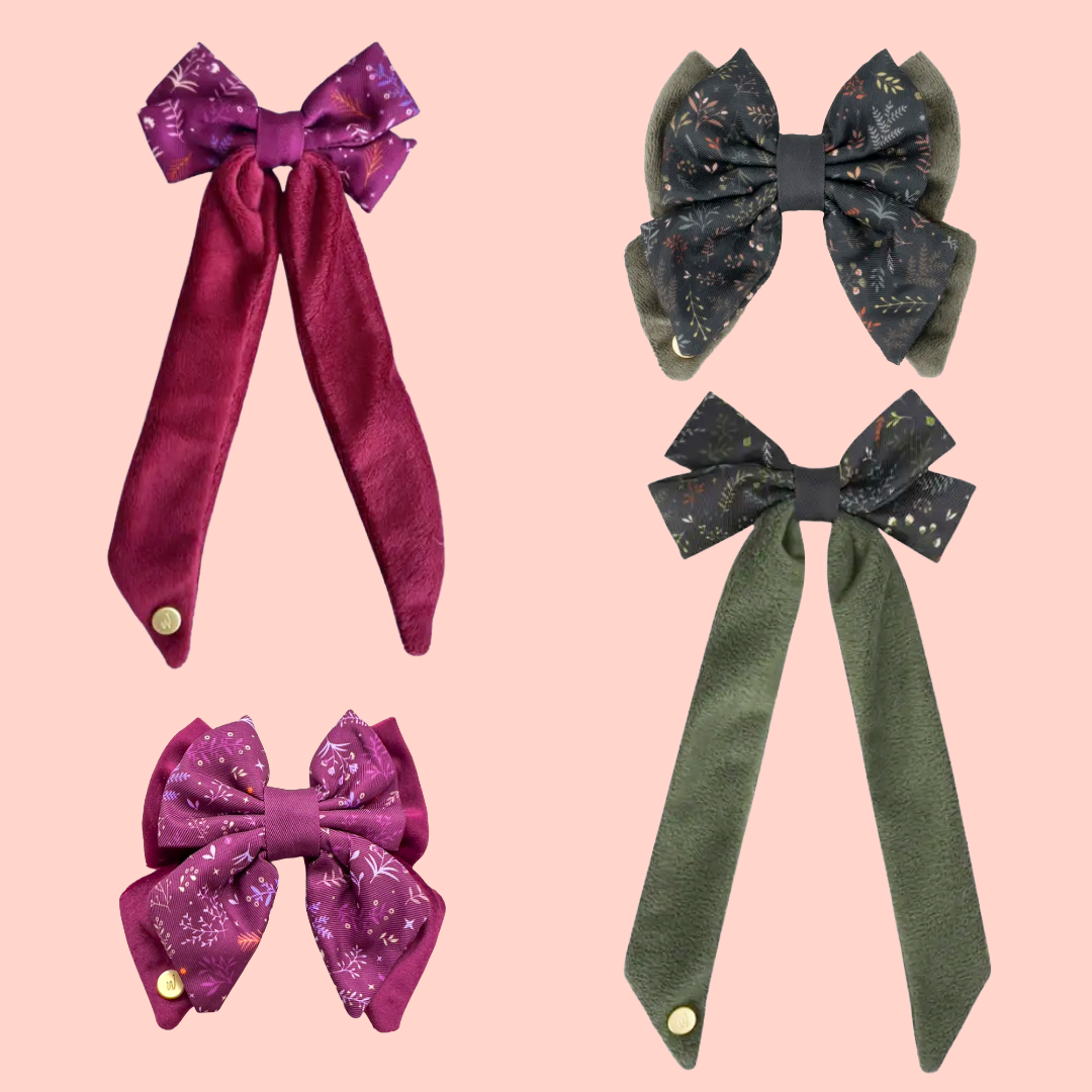 SET Vlinder Strik Hond + Haarclip Strik Voor Jou - Wyld Cub