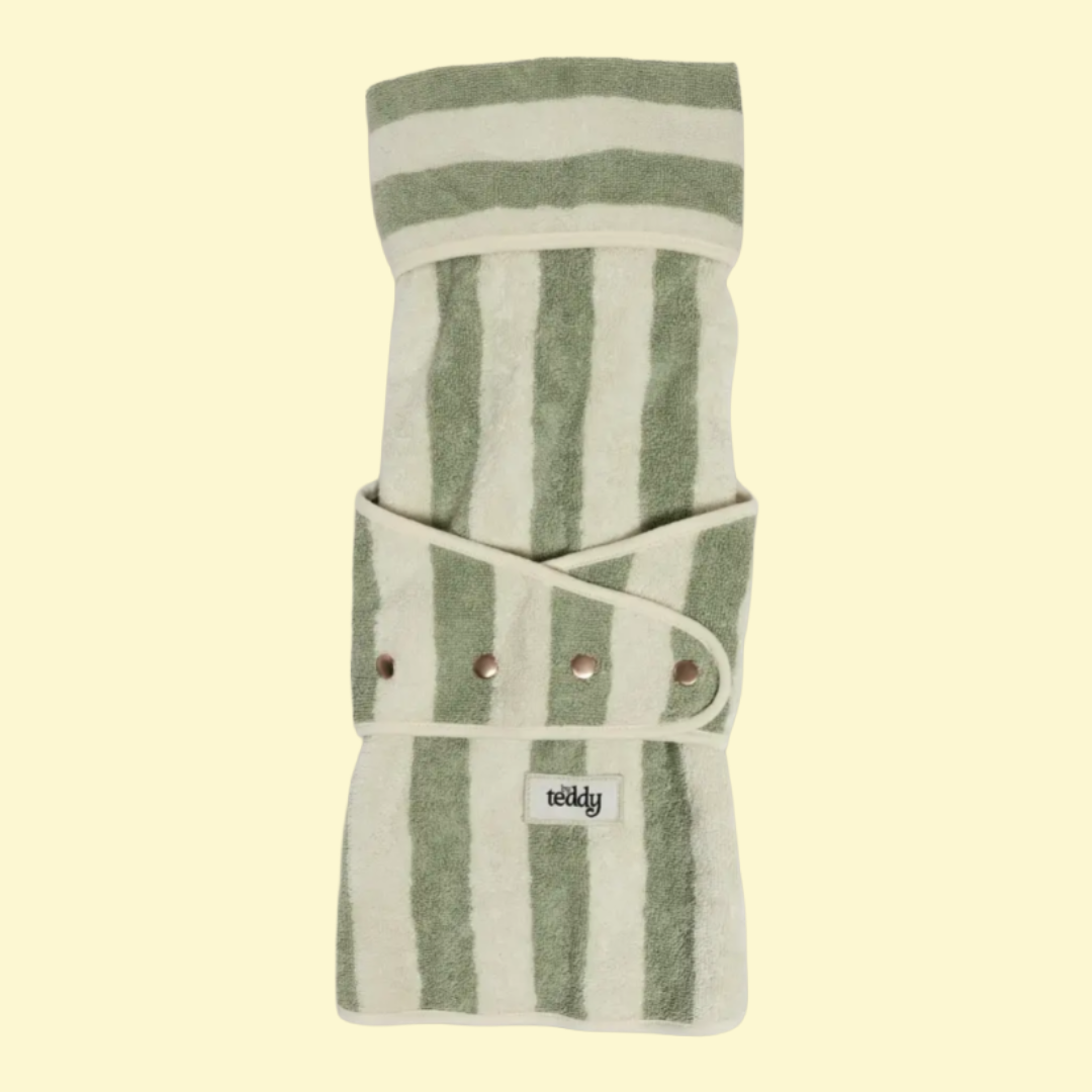 Matcha Stripe badjas - By teddy